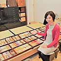 道明さんで組紐体験