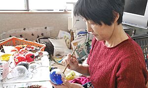 篠原風鈴本舗さんで江戸風鈴製作体験