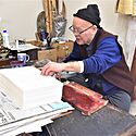 松崎大包堂さんで江戸木版画体験！